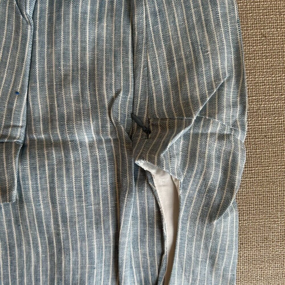 Reformation Blue Prim Linen Midi Dress - Picture 9 of 11